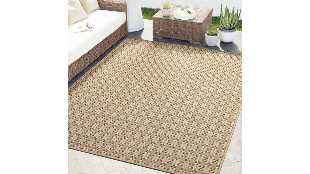 indoor outdoor beige rug