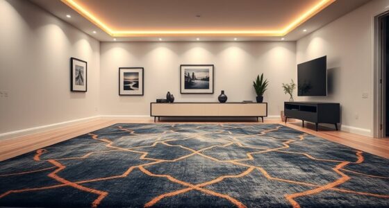 install gallery rug lighting