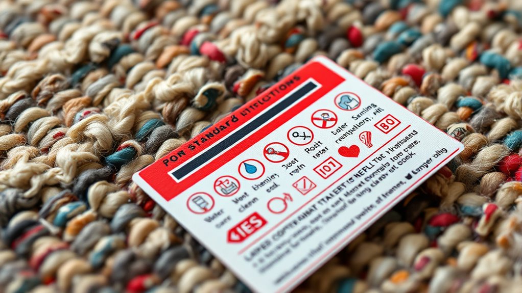 interpreting rug care symbols