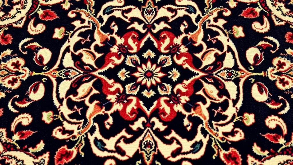 intricate geometric floral motifs