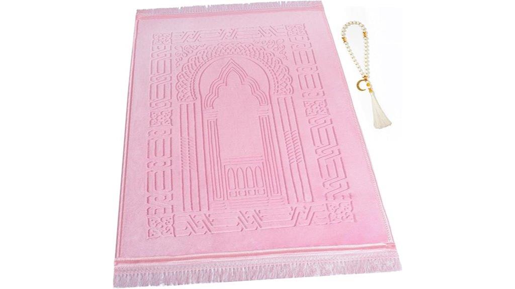 islamic rug with beads