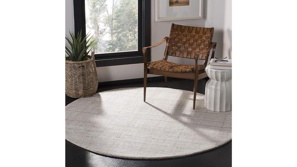 ivory beige round rug