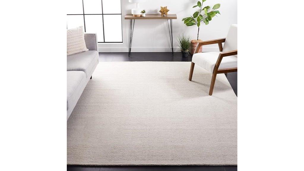 ivory beige wool rug