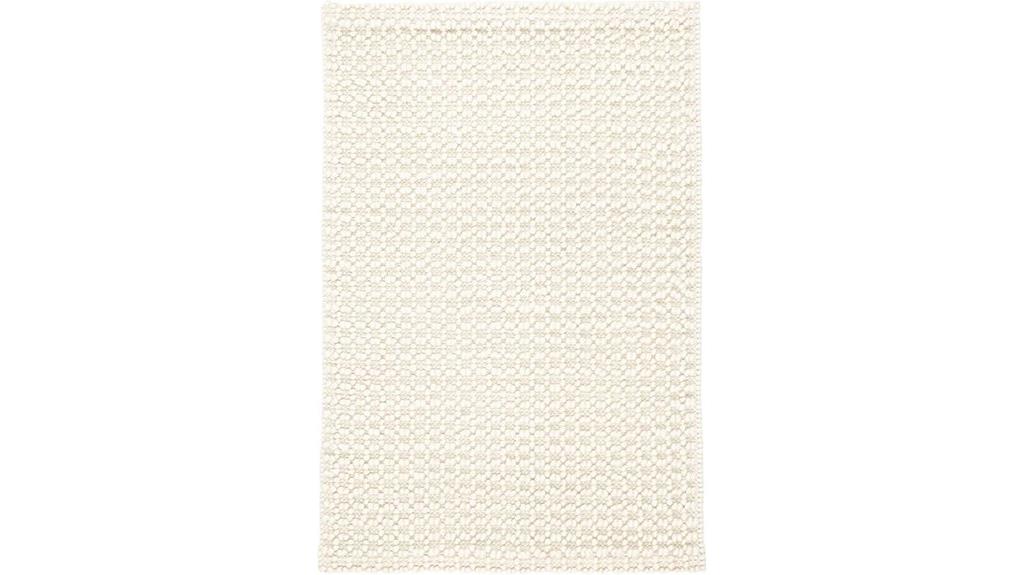 ivory wool rug 5x8