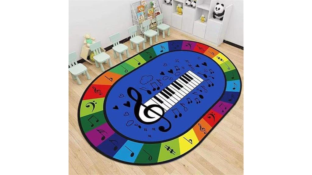 kids piano key rug