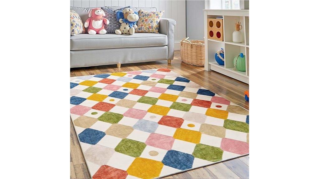kids washable non slip rug