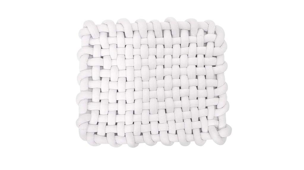 knotted plush baby rug