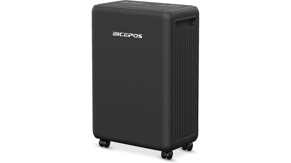 large basement dehumidifier capacity