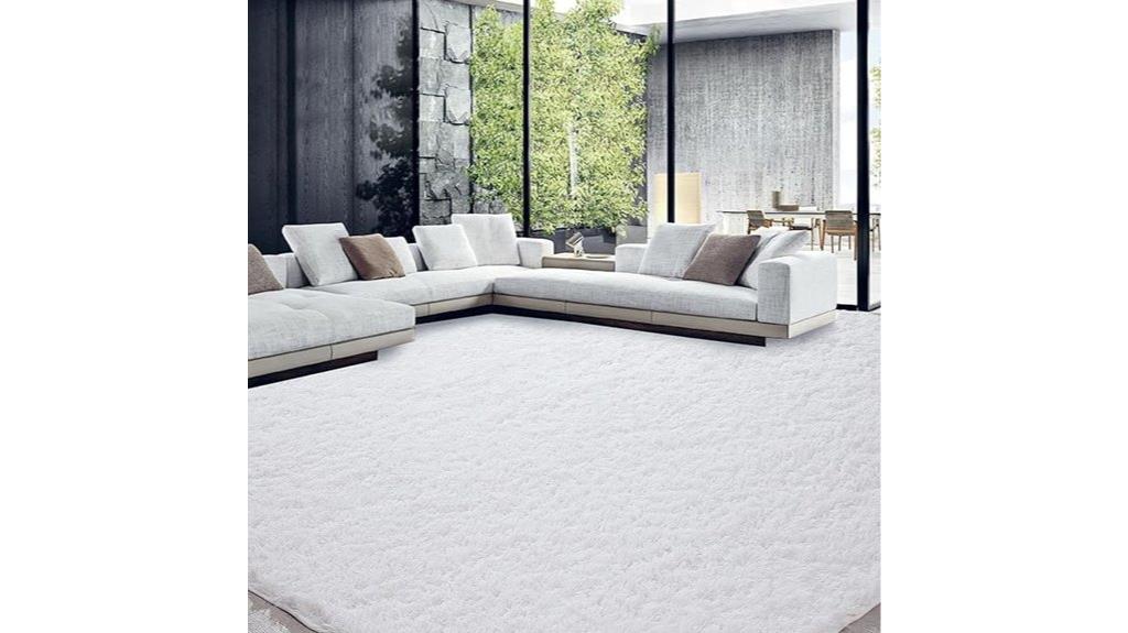 large faux fur rug