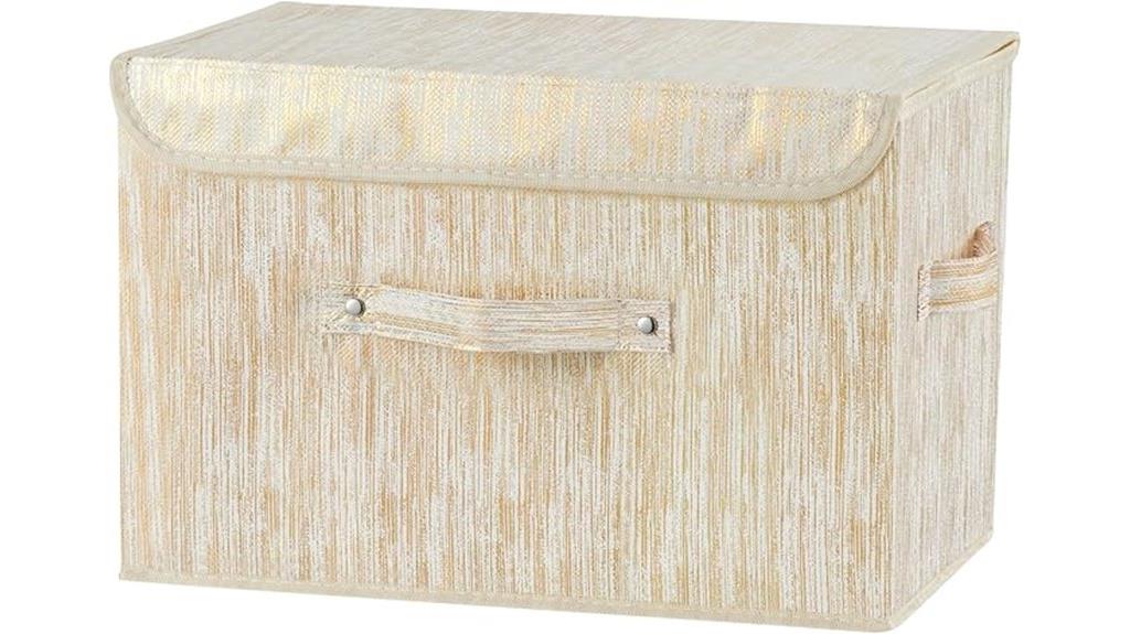 large gold decorative storage