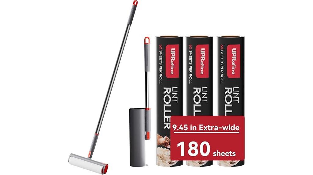 large lint rollers with extendable handles
