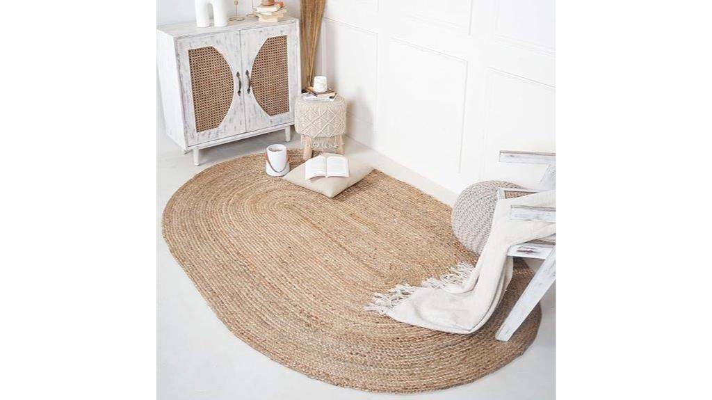 large oval jute rug