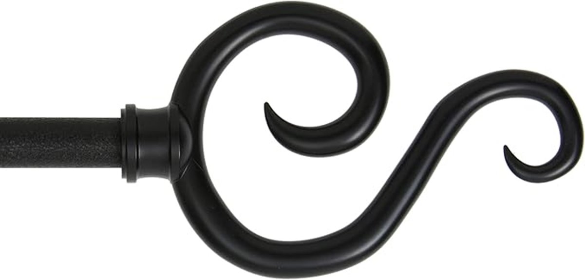 large plastic curtain rod