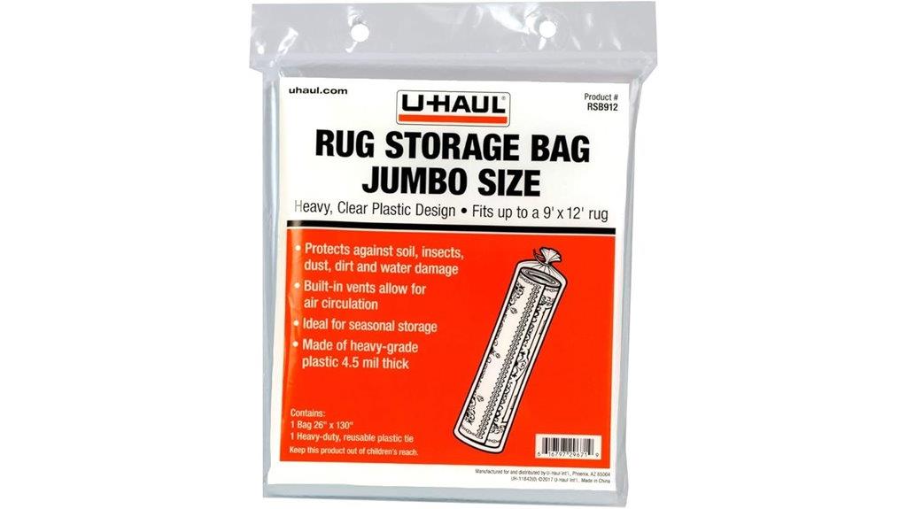 large rug storage bag