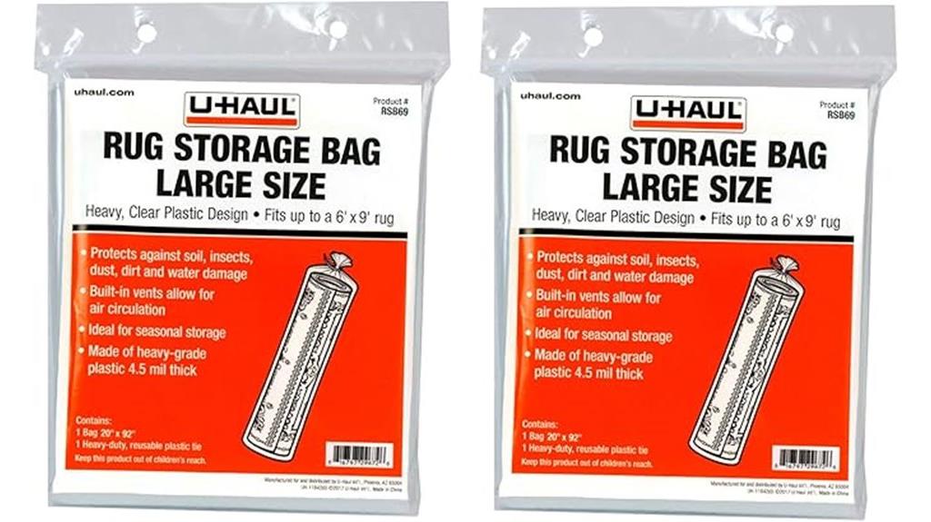 large rug storage bags