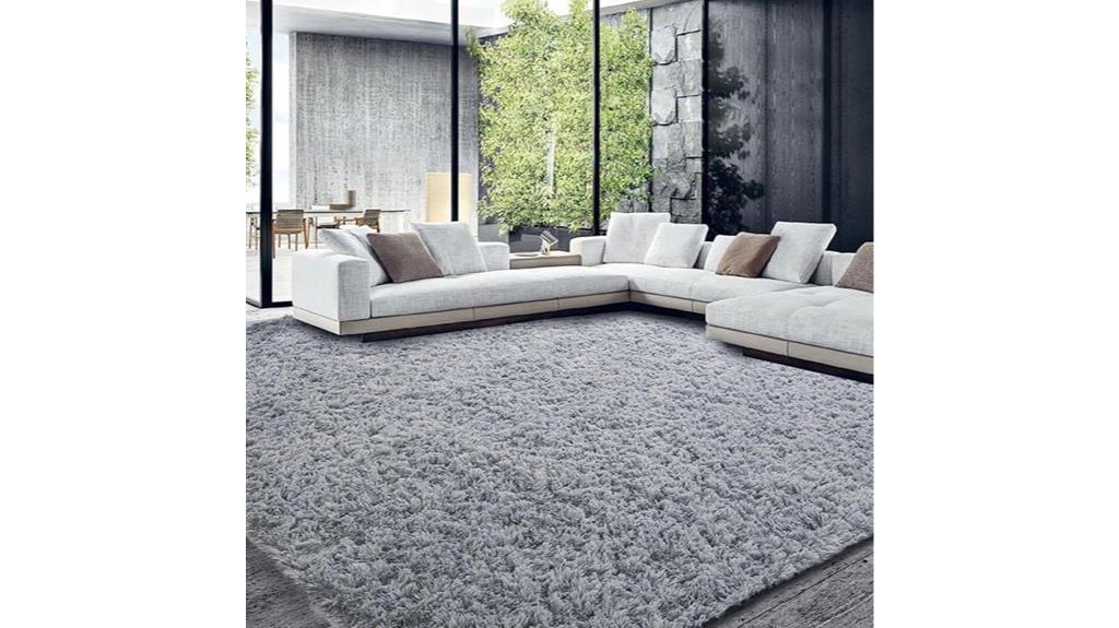 large shaggy area rug