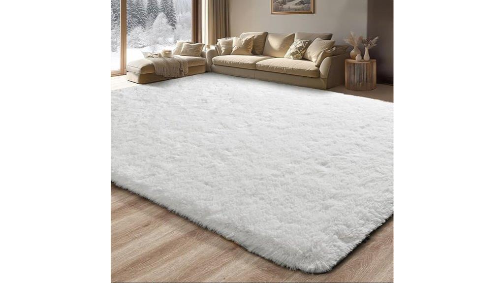 large shaggy indoor rug