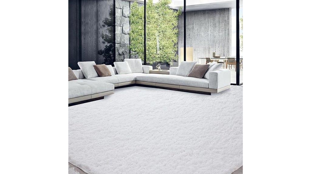 large shaggy rug