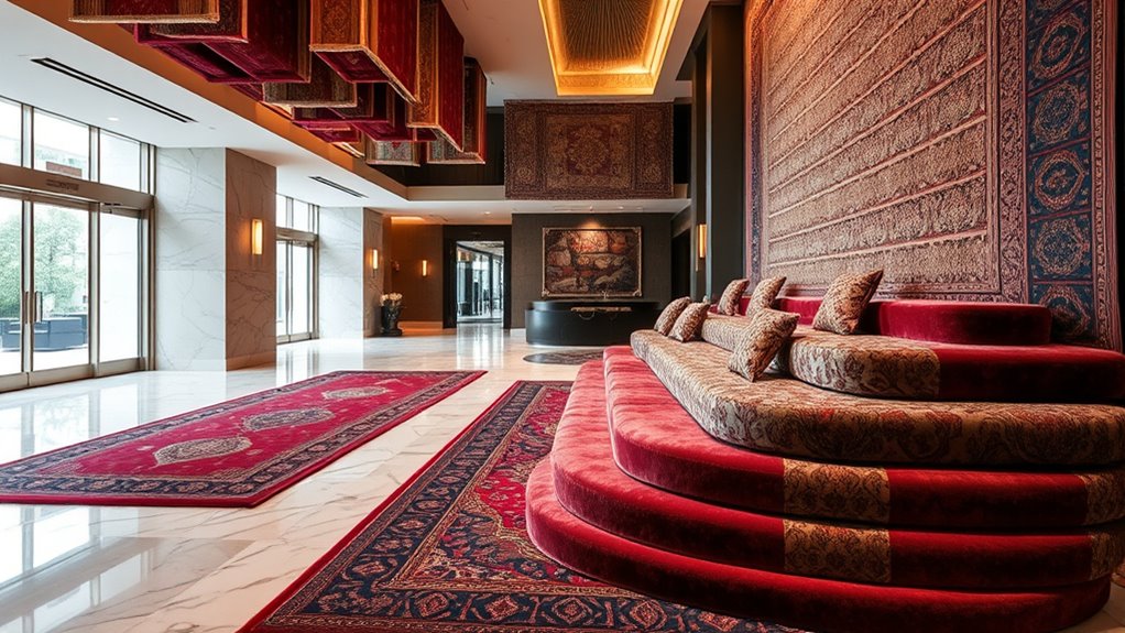 layered rugs enhance visual appeal