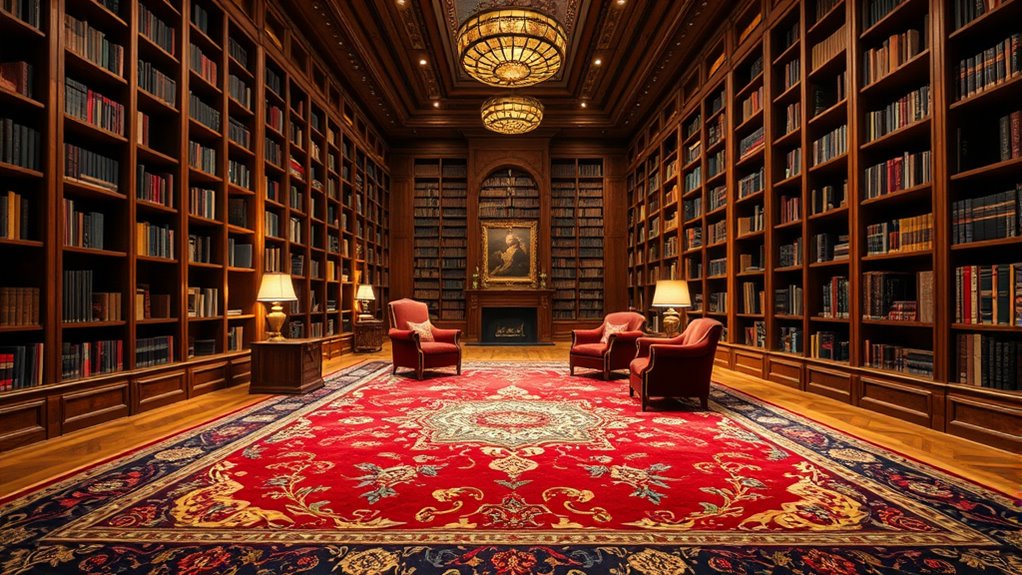 library carpet design ideas