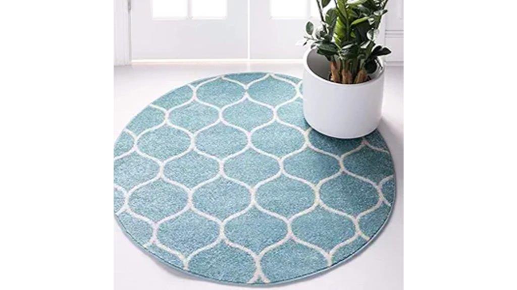 light blue ivory rug