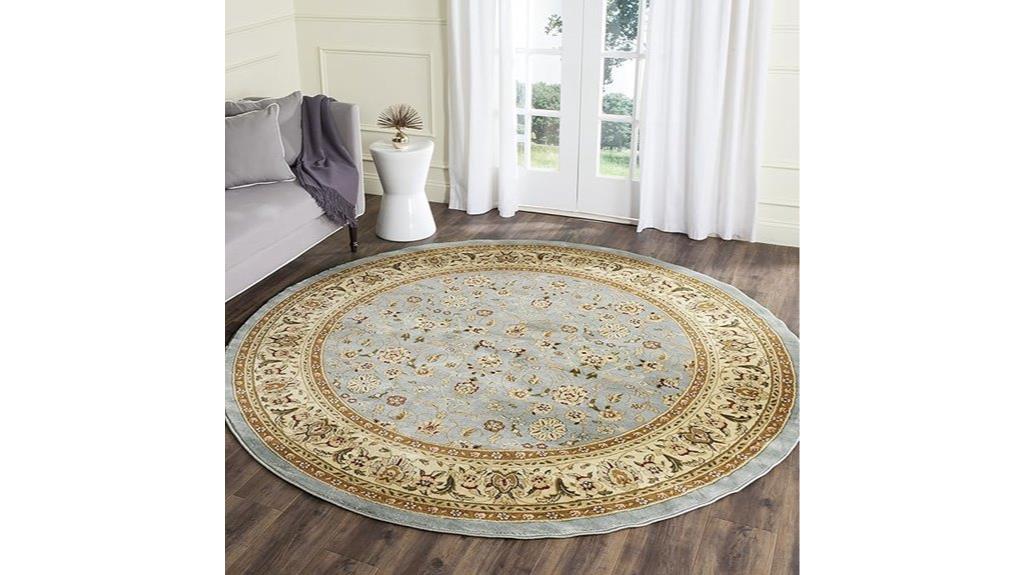 light blue ivory rug