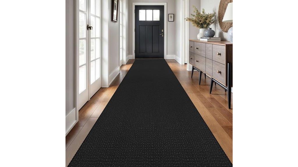 long braided hallway rug