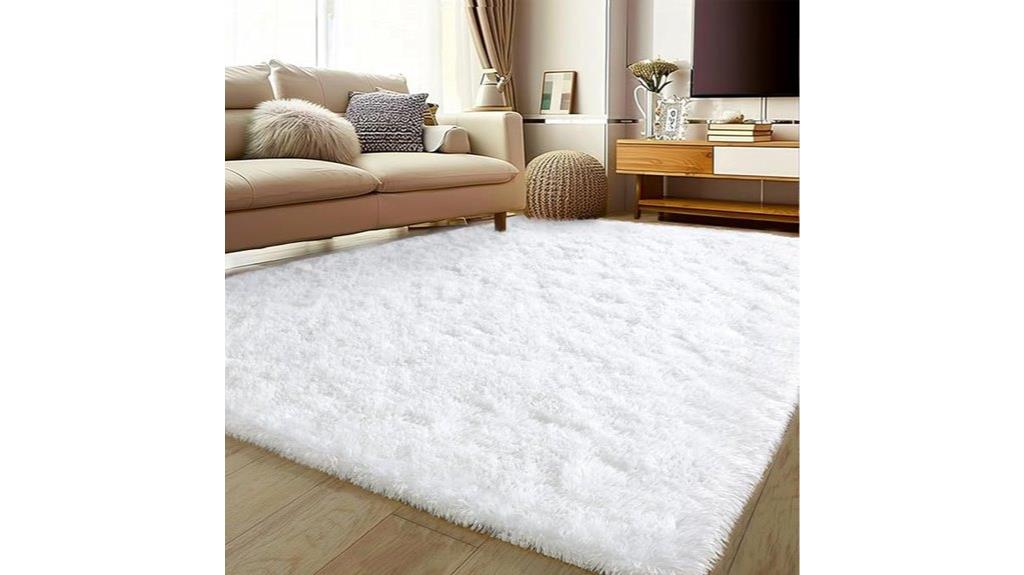 luxurious soft fuzzy rug