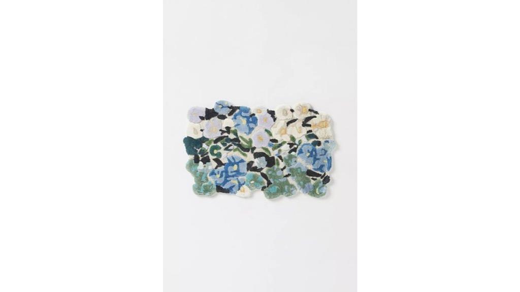 luxury floral wool rug