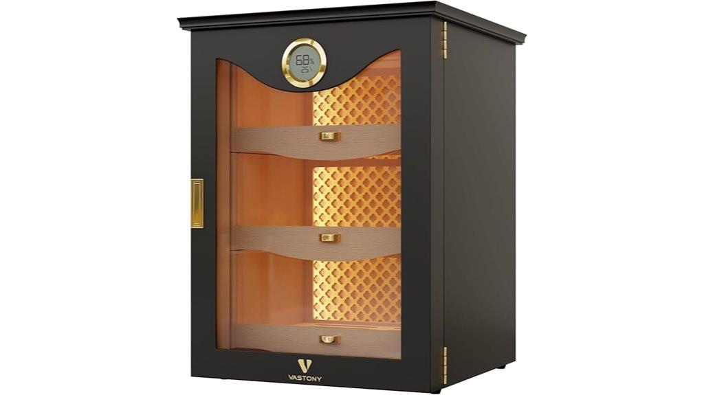 luxury led cedar cabinet