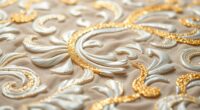 luxury metallic silk rugs