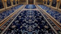 luxury midnight blue silk carpets