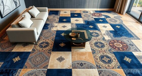 luxury modular rug tiles