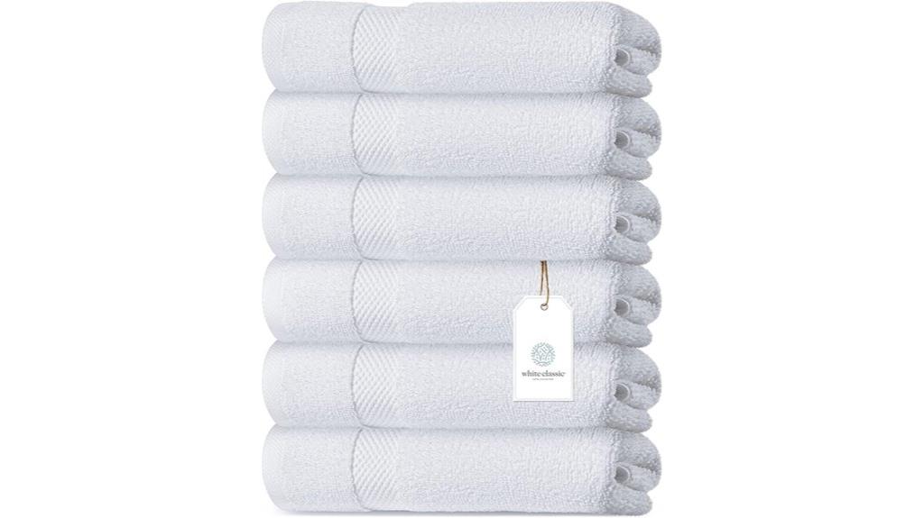 luxury white hand towels