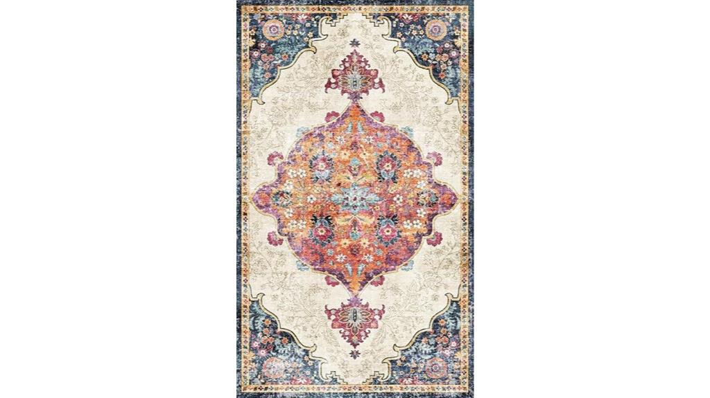 machine washable boho rugs