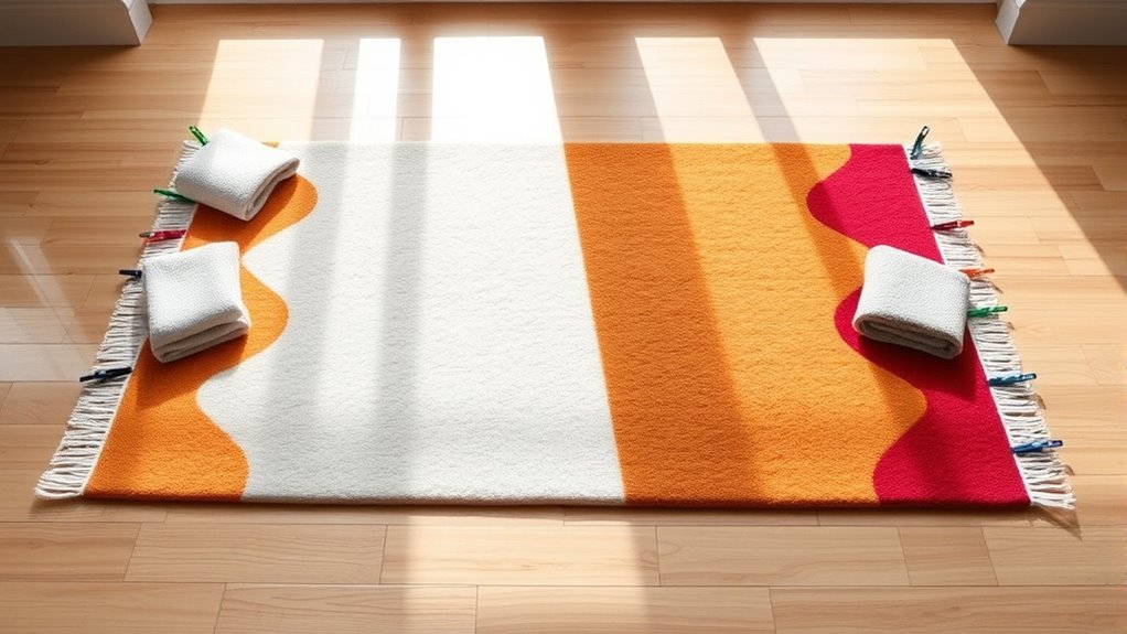 maintain rug shape and durability