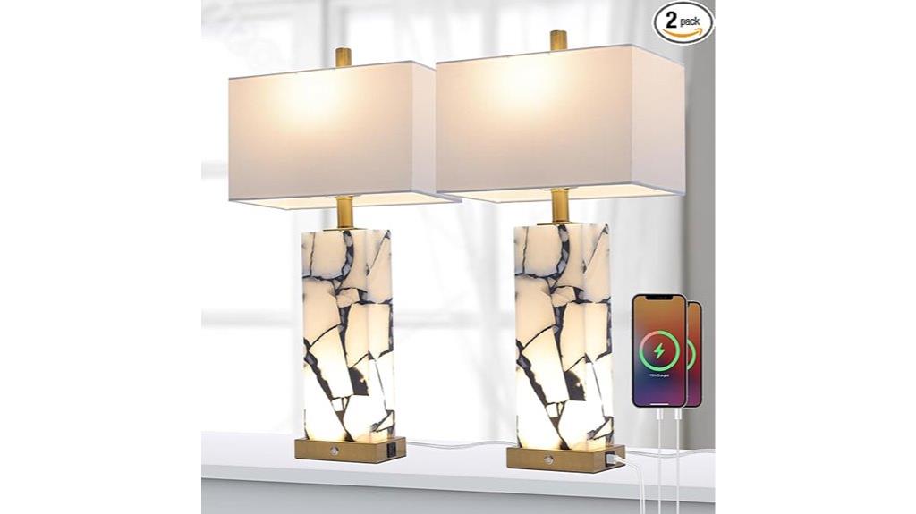 marble lamps with usb