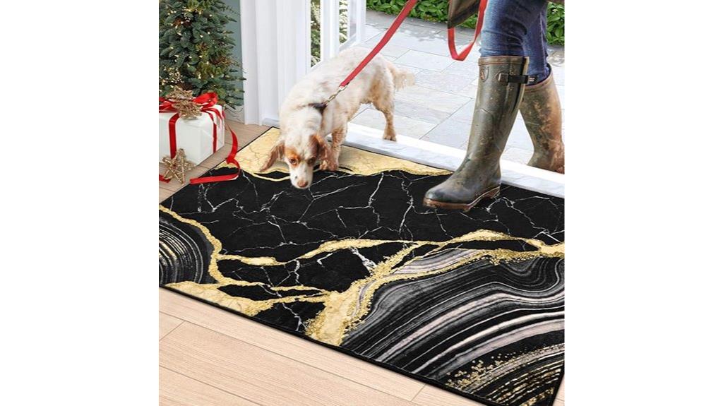 marble pattern indoor mat