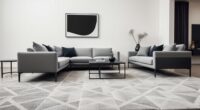 matching rug and furniture styles