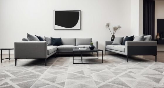 matching rug and furniture styles