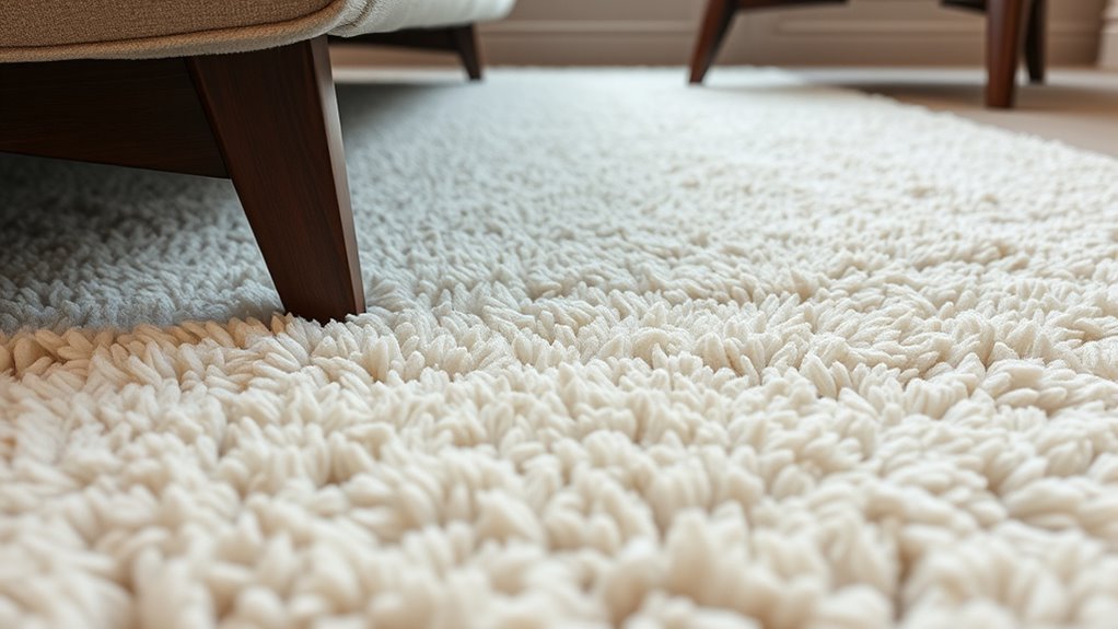 matching rug height and color