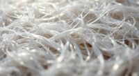 microscopic silk fiber shine