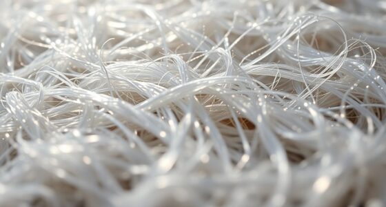 microscopic silk fiber shine