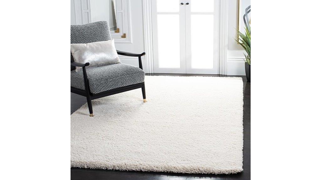 milan shag ivory rug