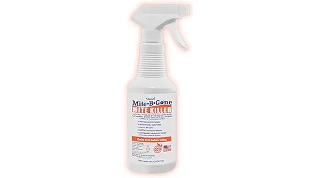 mite killer spray instructions