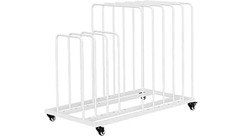 mobile art storage rack