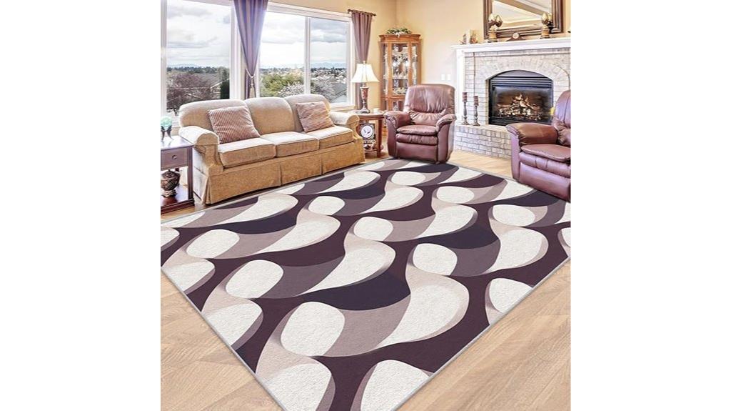 modern 5x7 non slip rug