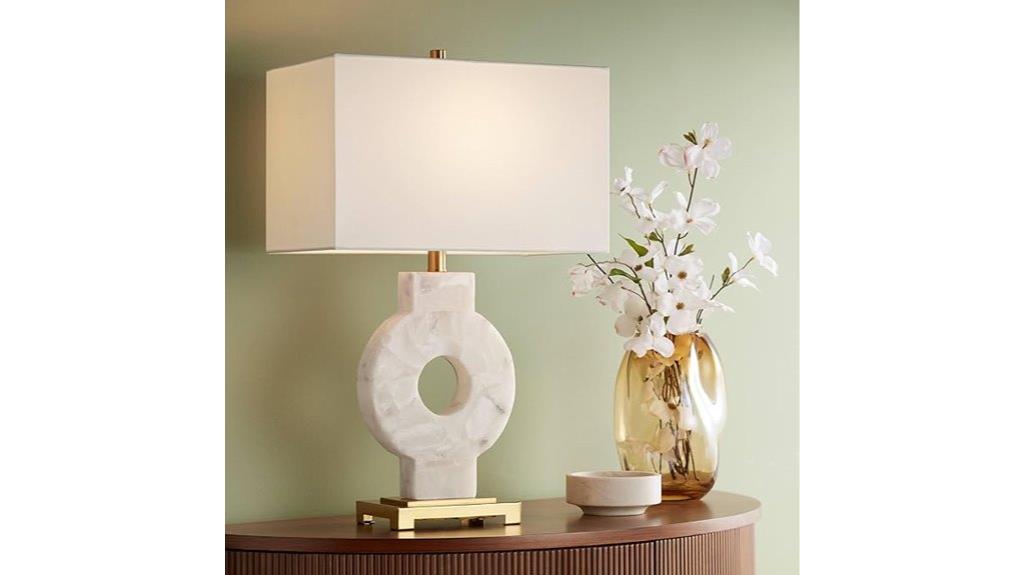 modern alabaster marble lamp