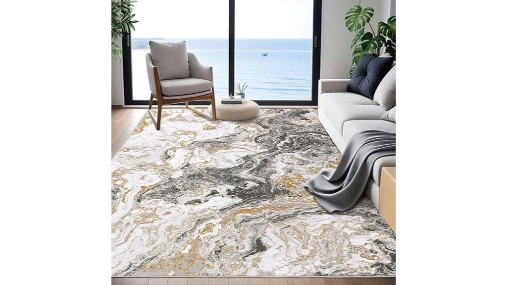 modern marble rug