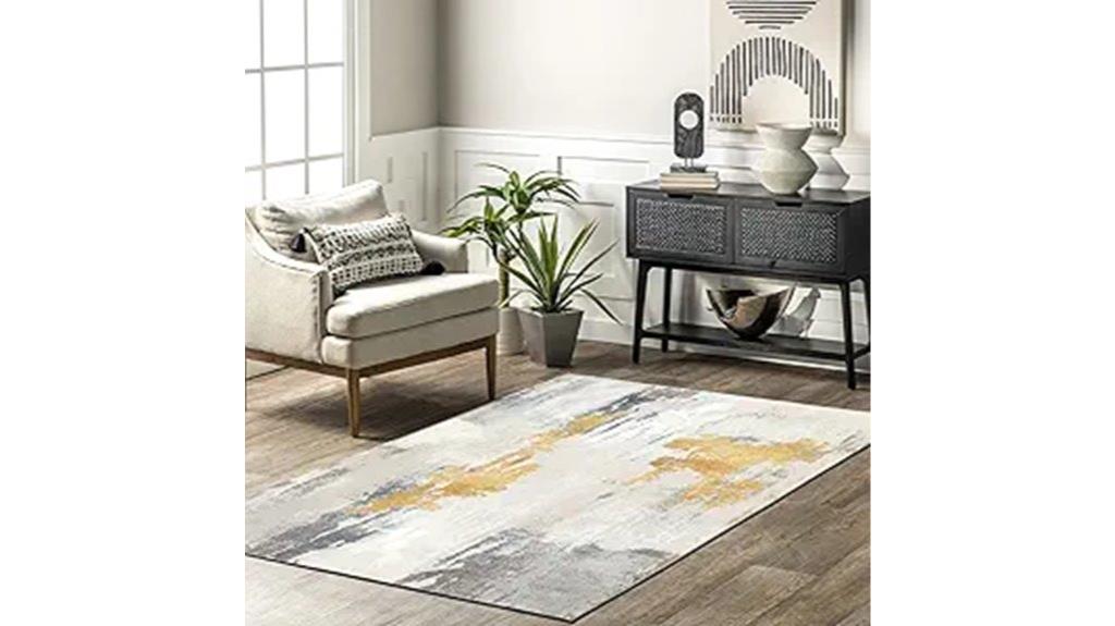 modern non slip rug